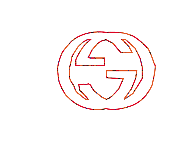 drawing of gucci logo